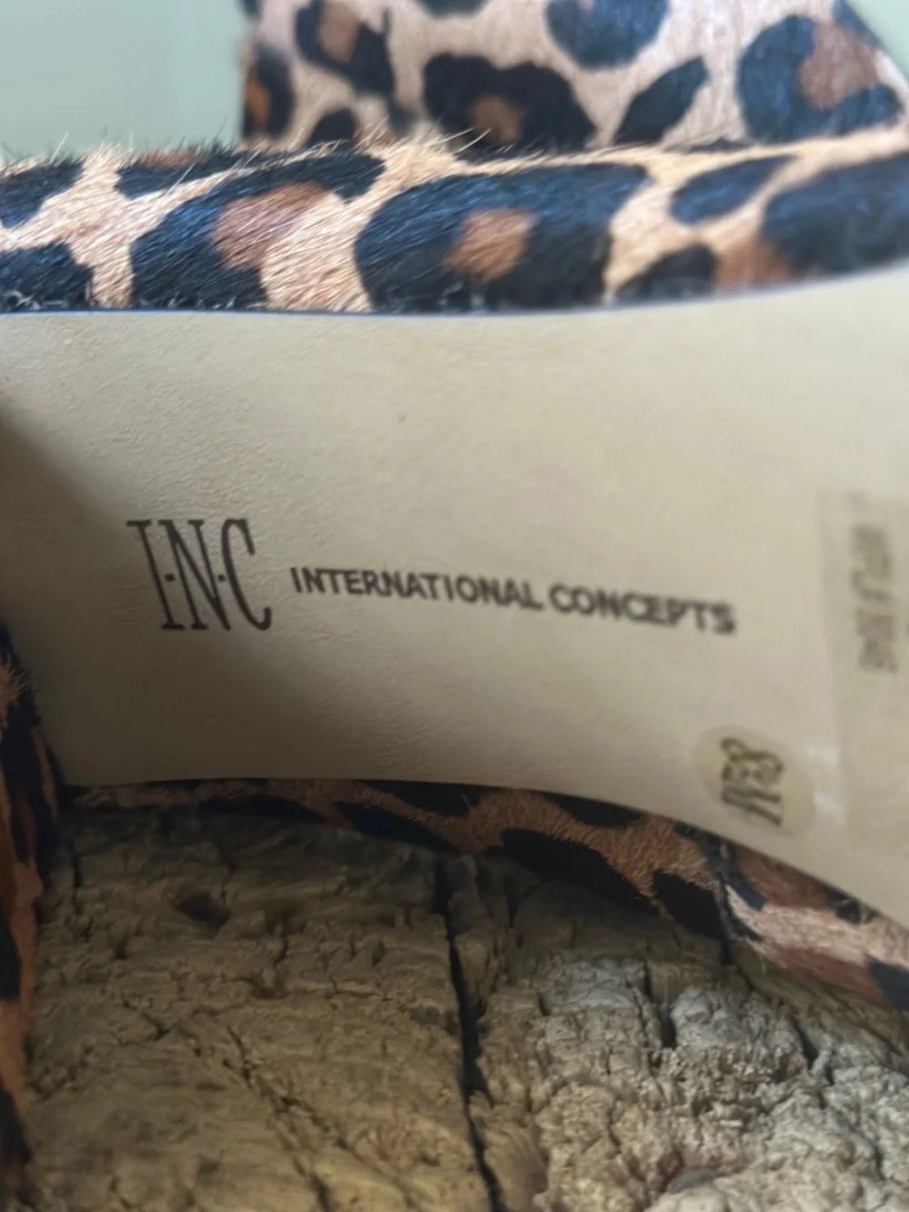 Inc International Leopard Print Heels in 8.5